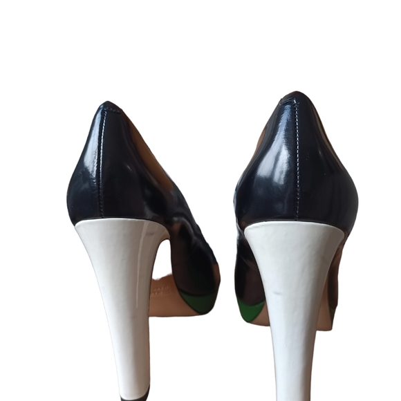 Marc By Marc Jacobs Color Block Peep Toe Pumps " HOT!" - Picture 4 of 16